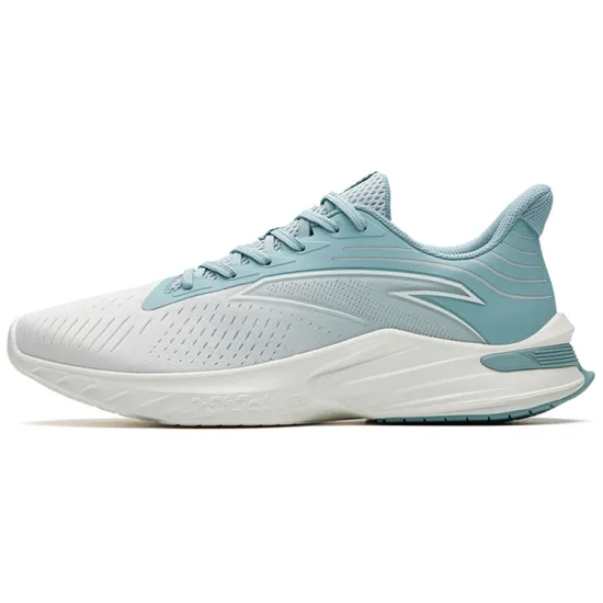 ANTA DuCi1 Running Shoes Men Low-Top Ivory White/Misty Blue/White Gray Green