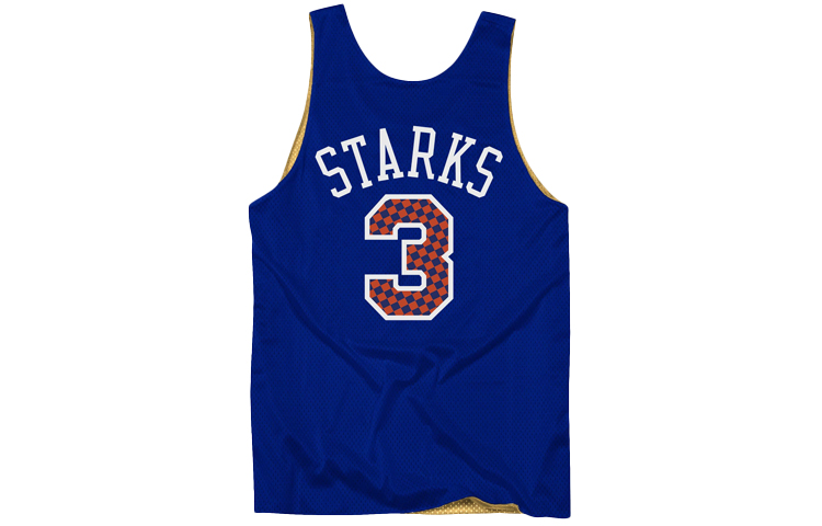 Mitchell Ness Basketball Jerseys Unisex Blue Moderate Bib & Brace