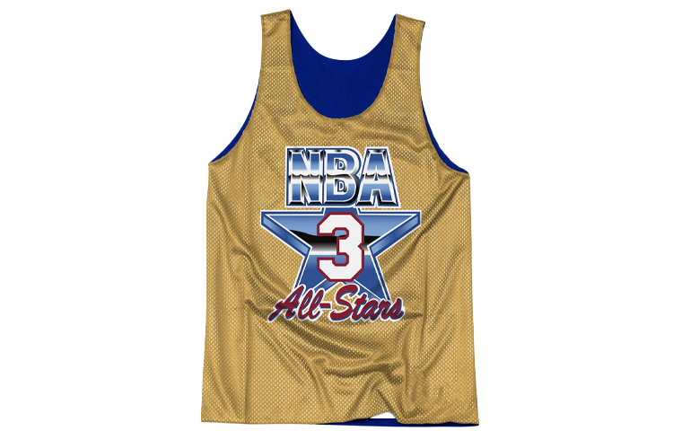 Mitchell Ness Basketball Jerseys Unisex Blue Moderate Bib & Brace