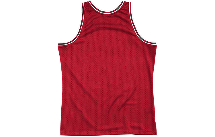 Mitchell Ness Basketball Jerseys Men’s Red Moderate Straight Fit
