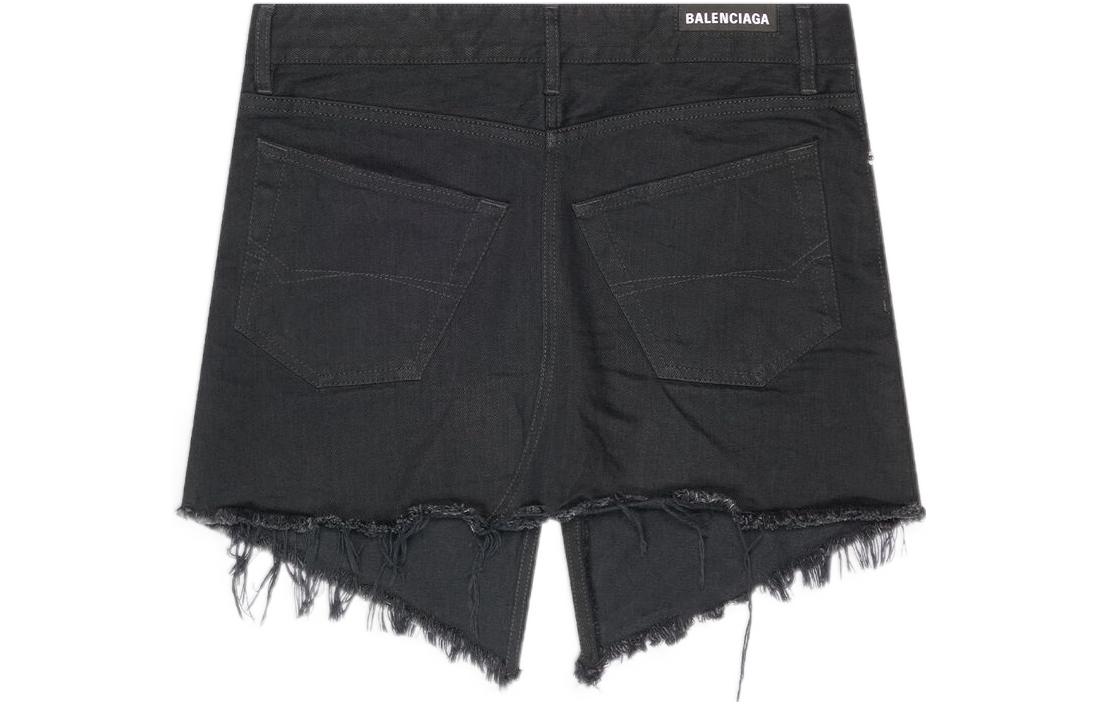 Женская юбка Balenciaga Denim Skirt (черная) — фото 2