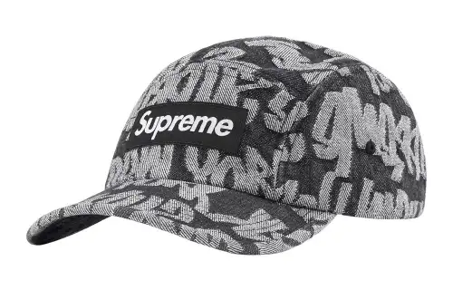 Supreme Fat Tip Jacquard Denim Camp Cap