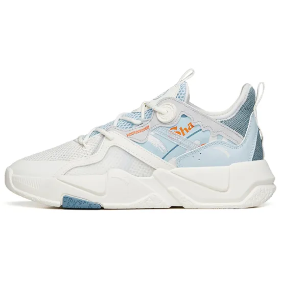 ANTA Life Collection Casual Shoes Men Low-Top Ivory White/Illusion Blue/Wall Gray