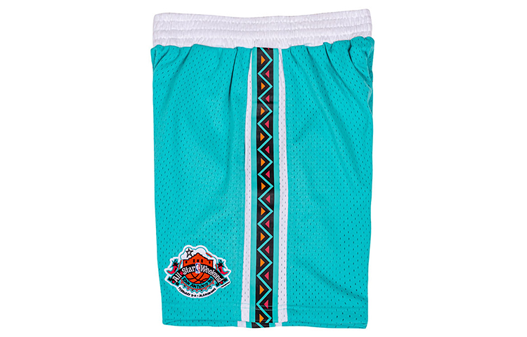 Mitchell Ness Basketball Shorts Unisex Blue Green