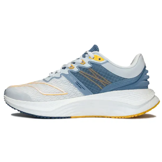 LINING YueYing Running Shoes Men Low-Top Standard White/Silk Blue/Yellow