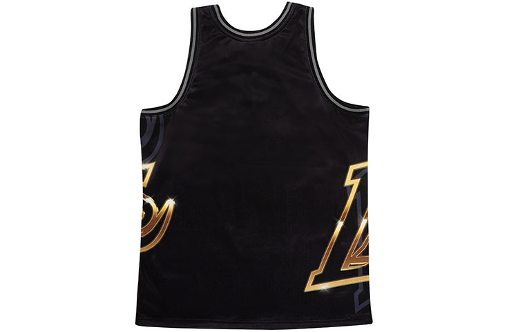 Mitchell Ness x Big Face Basketball Jersey Unisex Black