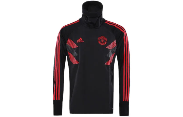Adidas Manchester United Sweatshirts Men's Black Moderate Straight Fit