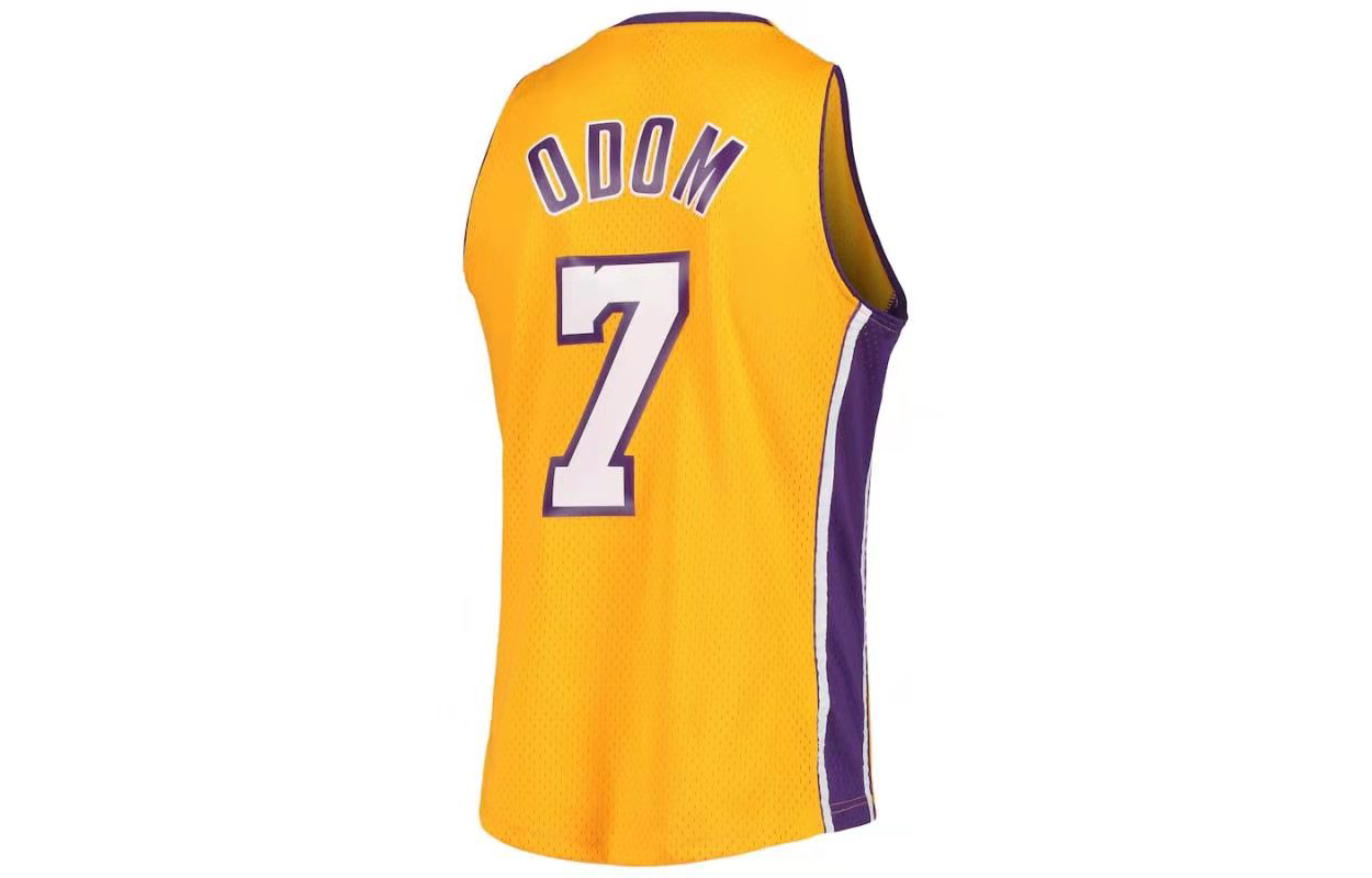 Mitchell Ness Basketball Jerseys Men’s Yellow Moderate Straight Fit