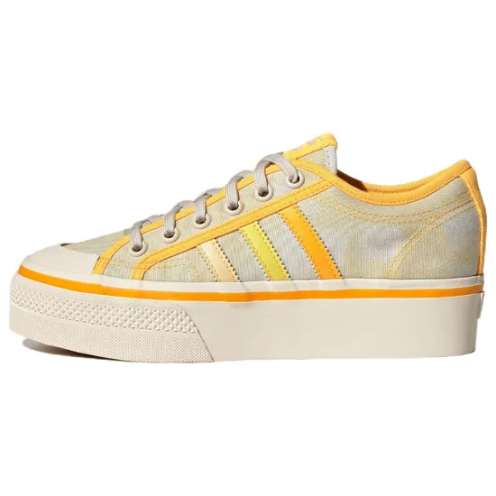 Adidas Originals Nizza Platform Lo Parley Almost Yellow Orange Tint Women's