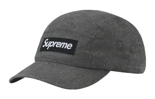 Supreme Washed Seersucker Camp Cap