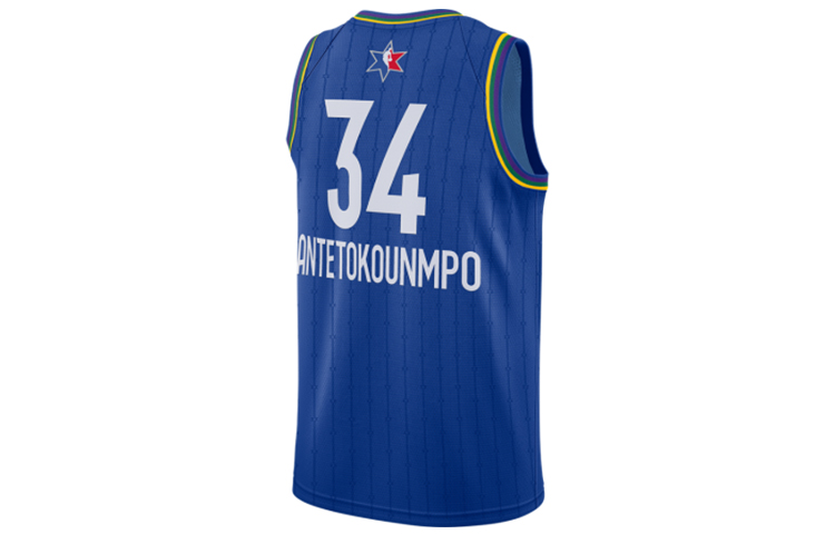 Jordan NBAAll Star Edition Swingman Jersey Giannis Antetokounmpo Basketball Jersey Men’s Blue