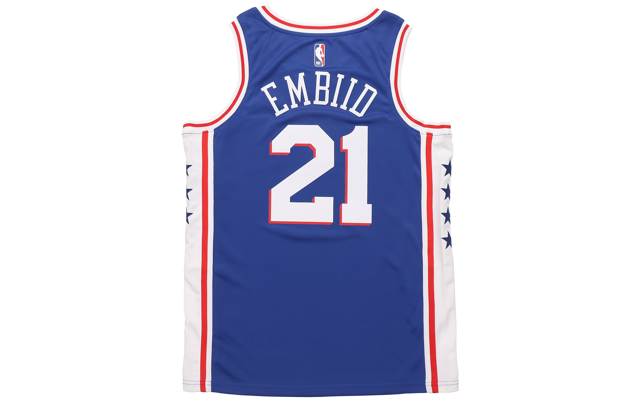 Мужские футболка Nike NBA Joel Embiid7621 (синий) — фото 2