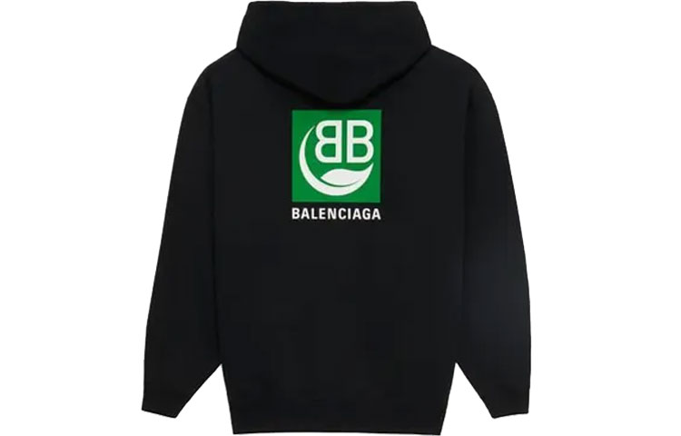 Мужское худи Balenciaga (черное) — фото 2