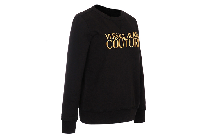 Женское худи Versace JEANS COUTURE Logo (черное) — фото 2