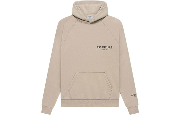 Fear of God Essentials FW21 Pullover Hoodie StringTan Logo