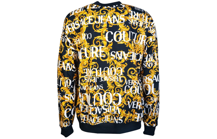 Мужская худи Versace JEANS COUTURE baroque (черная) — фото 2