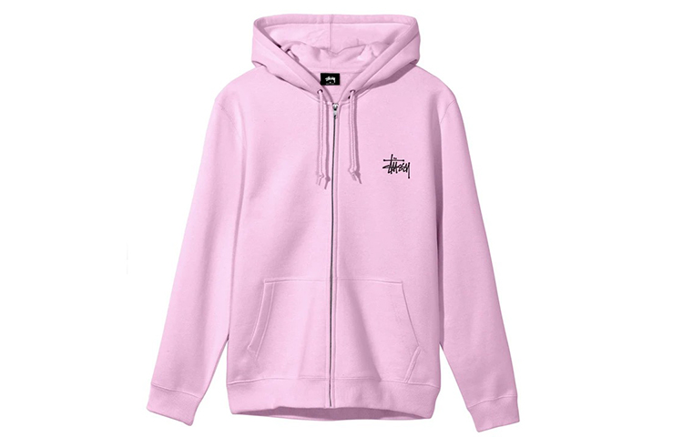Худи Stussy BASIC ZIP HOOD (черное) — фото 14