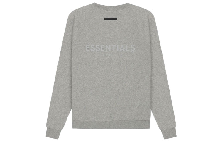 Fear of God Essentials SS21 Pullover Crewneck Dark Heather Oatmeal