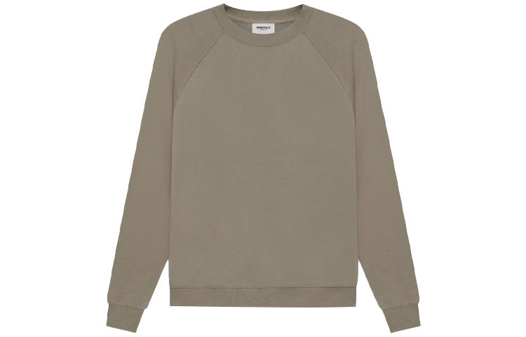 Унисекс худи Fear of God Essentials SS21 Pull-Over Crewneck Taupe (серо-коричневый) — фото 2