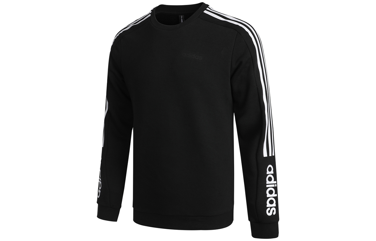 Мужское худи adidas neo M Basc Ss (черное) — фото 3