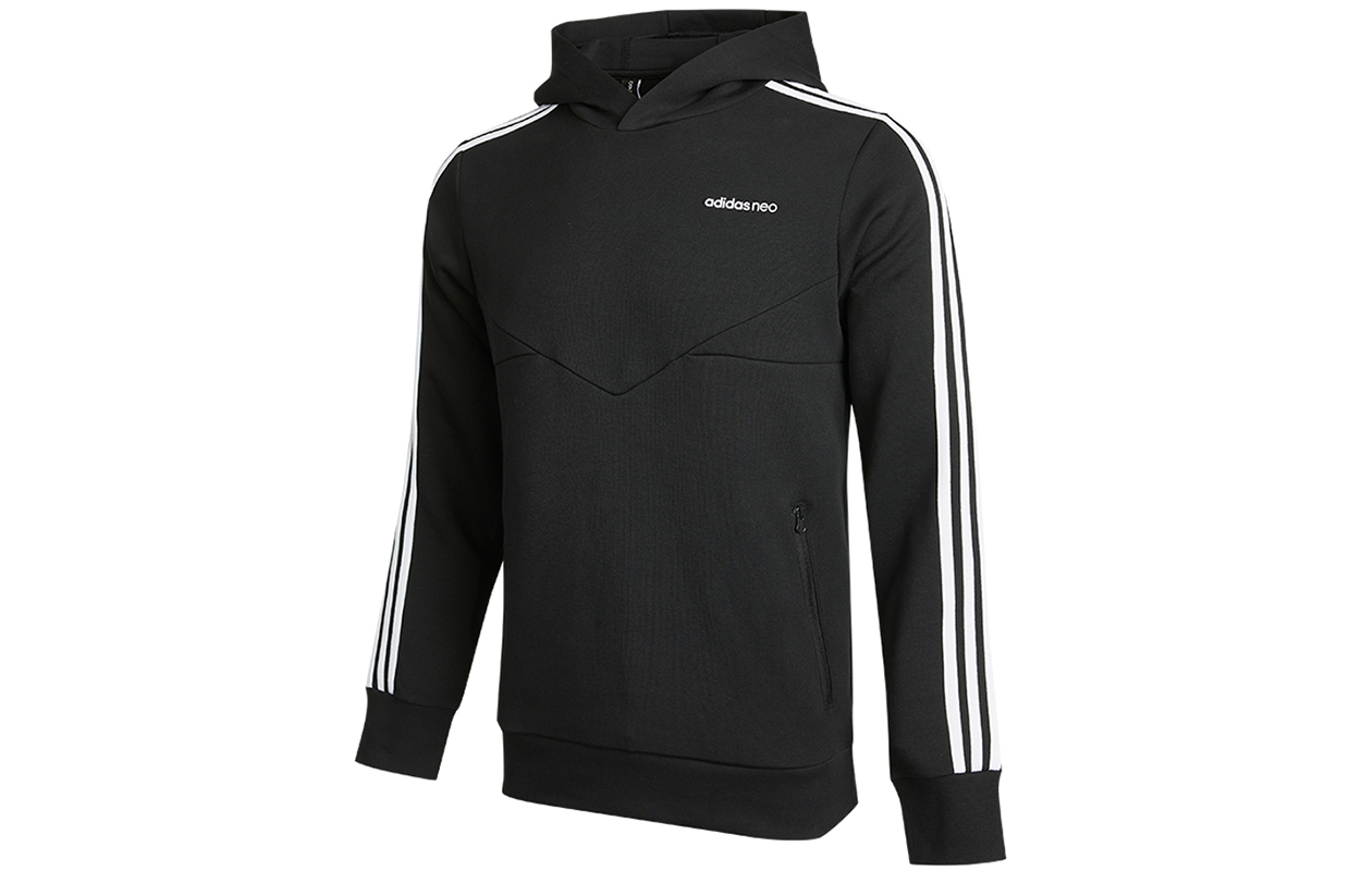 Мужское худи adidas neo (черное) — фото 3