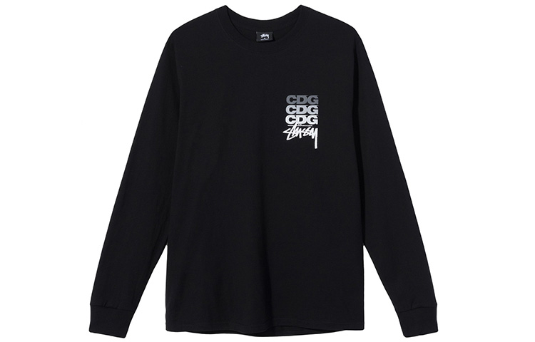 Футболка Stussy x cdg 40 Logo (разноцветная) — фото 2