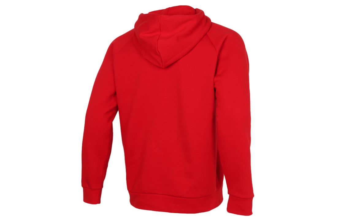 Мужское худи adidas originals 3d Trefoil Hood Logo (красное) — фото 2