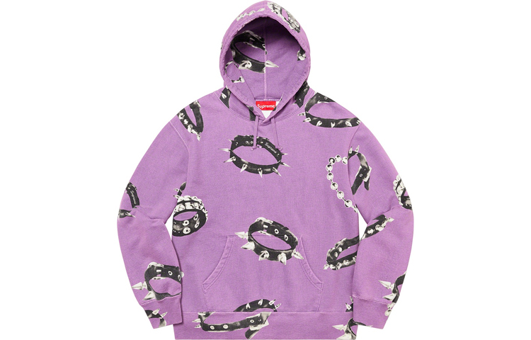 Supreme FW20 Week 12 Studded Collars Hooded Sweatshirt