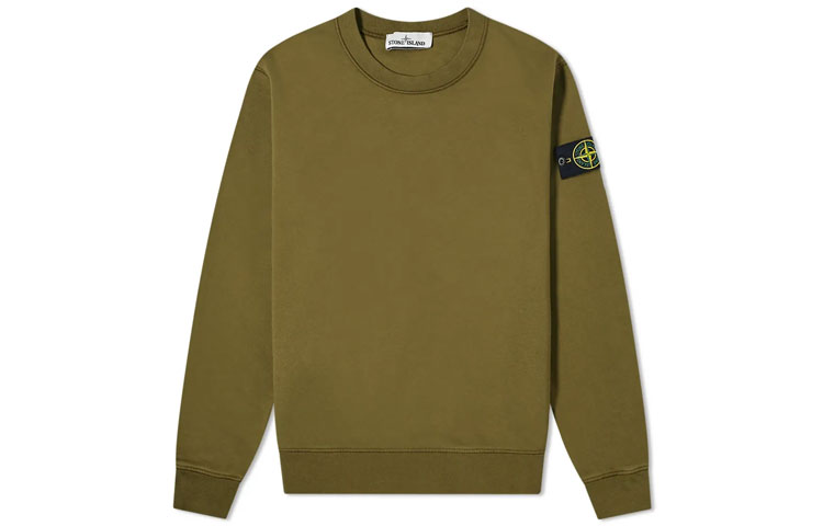 STONE ISLAND Garment Dyed Crew Sweat