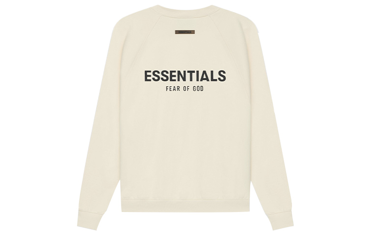 Fear of God Essentials Pull-Over Crewneck ButtercreamCream Logo