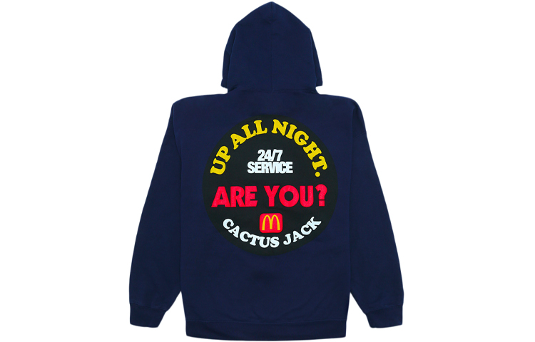 Travis Scott Cactus Jack x McDonald's Up All Night Sticker Hoodie