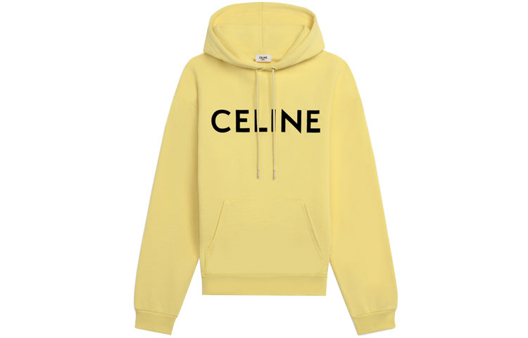 Мужское худи CELINE Logo (желтое)