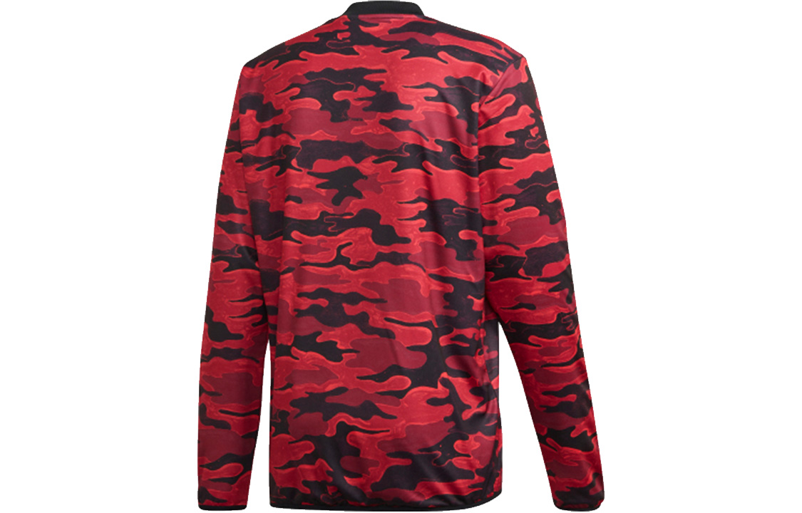 Мужское худи adidas Mufc Pre Wrmtop (красное) — фото 2