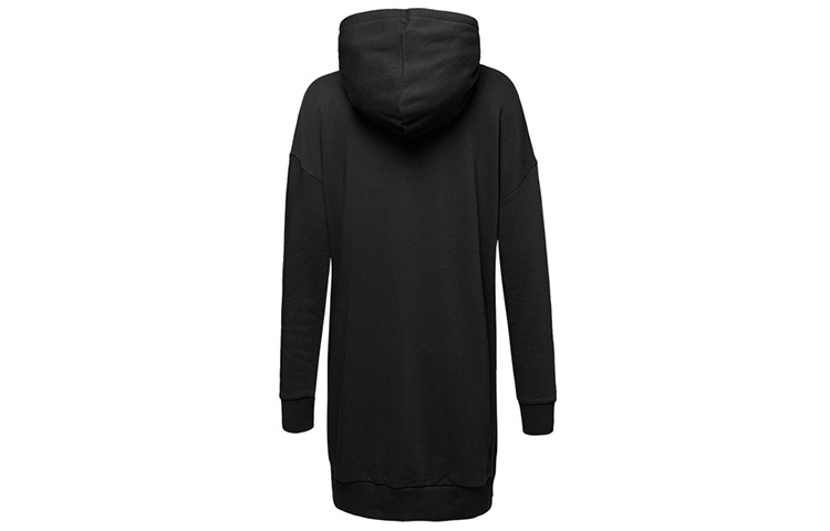 Женское платье-худи Converse Star Chevron Hoodie French Terry Dress (черное) — фото 2