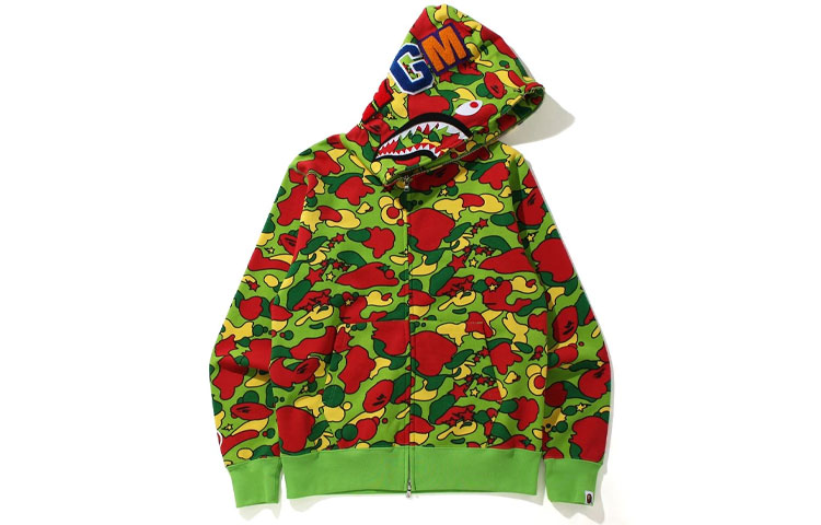 A BATHING APE Sta Camo Shark Zip Hoodie Poizon Shop