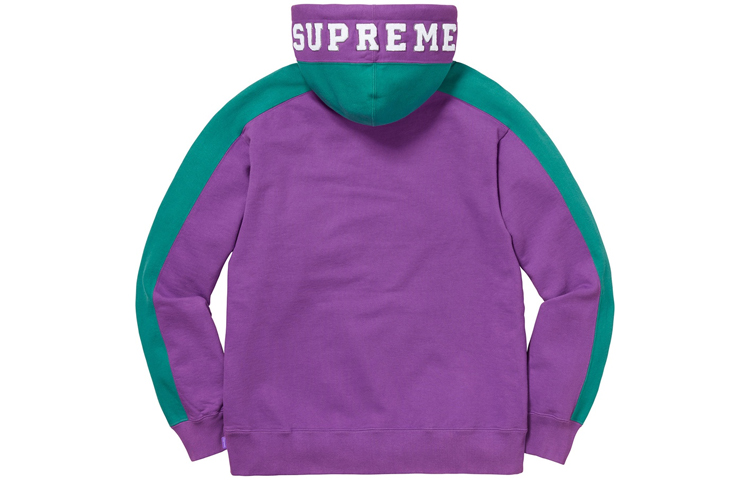 Худи Supreme FW18 Paneled Hooded Sweatshirt (фиолетовое) — фото 2