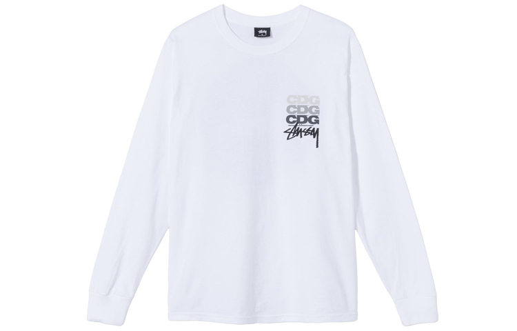 Футболка Stussy x cdg 40 Logo (разноцветная) — фото 5