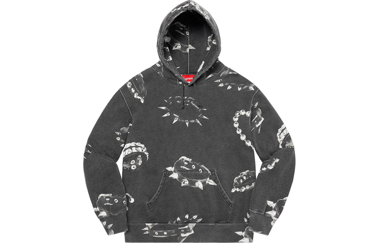 Supreme FW20 Week 12 Studded Collars Hooded Sweatshirt