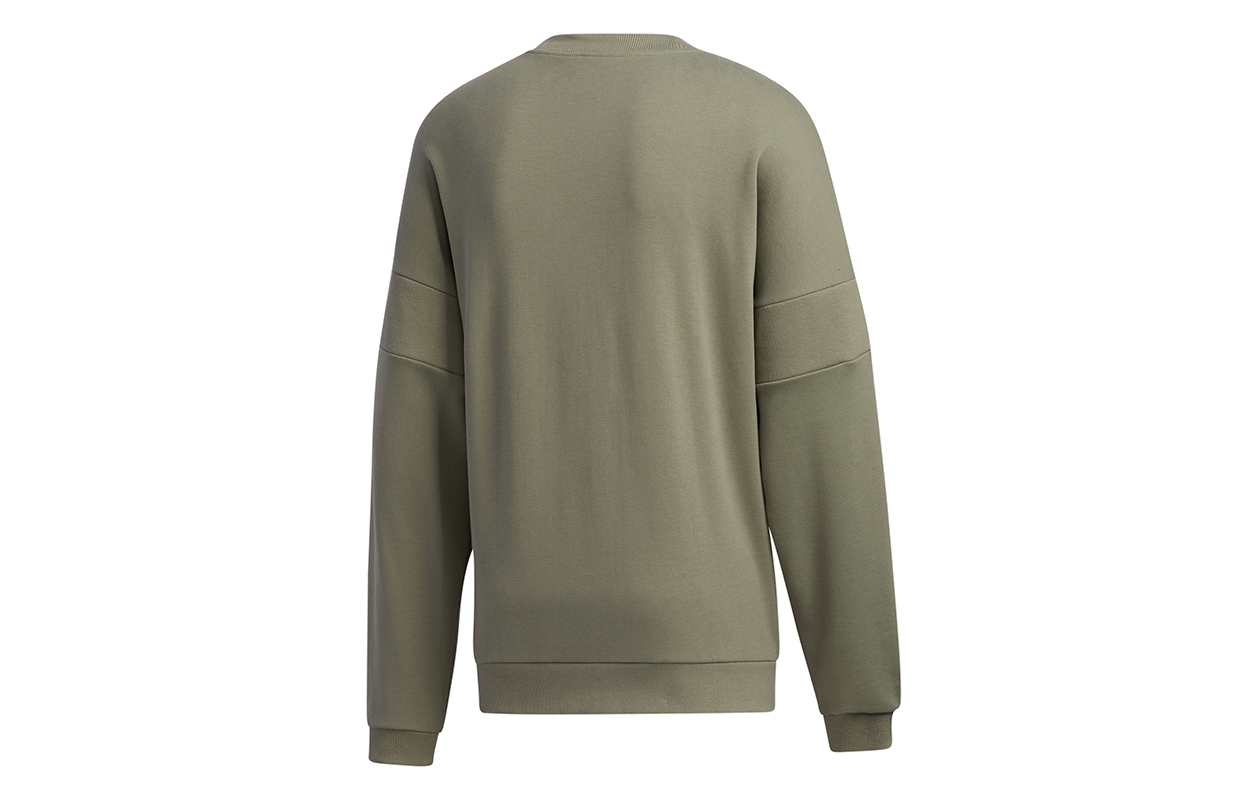 Мужской свитшот adidas originals Embossed crew (зеленый) — фото 2