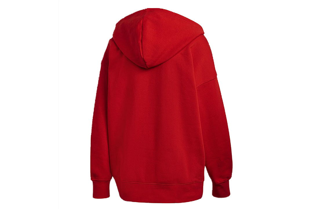 Худи adidas originals Trefoil Half-zip (красное) — фото 2