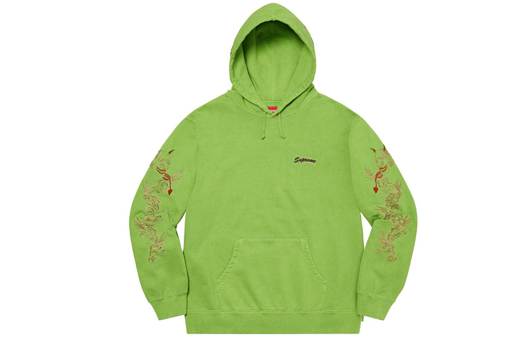 Supreme SS20 Week 14 Dragon Overdyed Hooded Sweatshirt