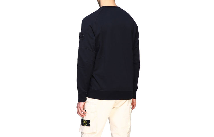 Мужское худи STONE ISLAND Ghost Pieces Logo (темно-синее) — фото 2