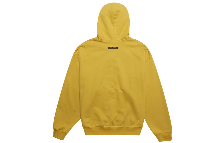 худи Fear of God Essentials FW19 Everyday Henley Hoodie (желтый) — фото 2