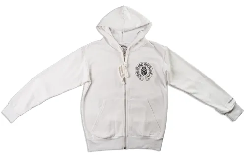 Chrome Hearts Sweatshirts Unisex White Hooded Thin Regular
