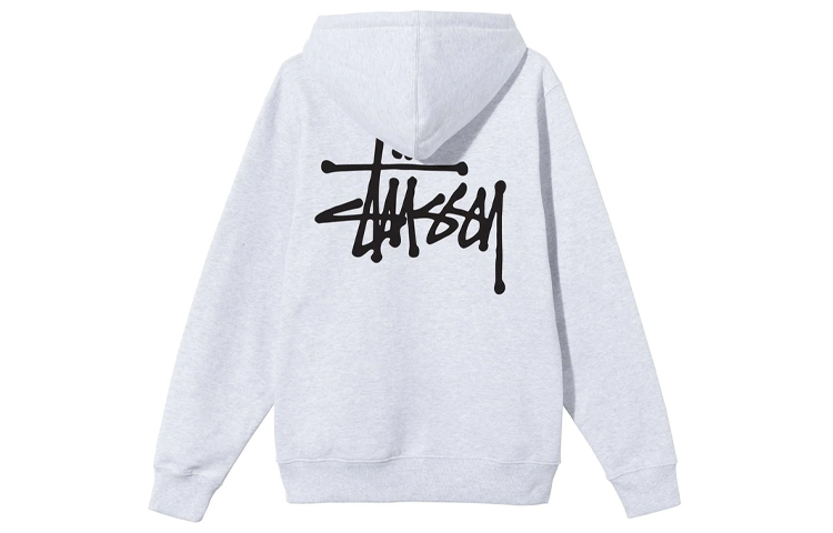 Худи Stussy Basic StÜssy Hoodie Logo (серое) — фото 8