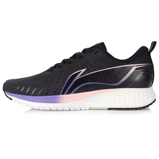 LINING Red Hare 4 Running Shoes Women's Low-Top Phantom Black/Purple