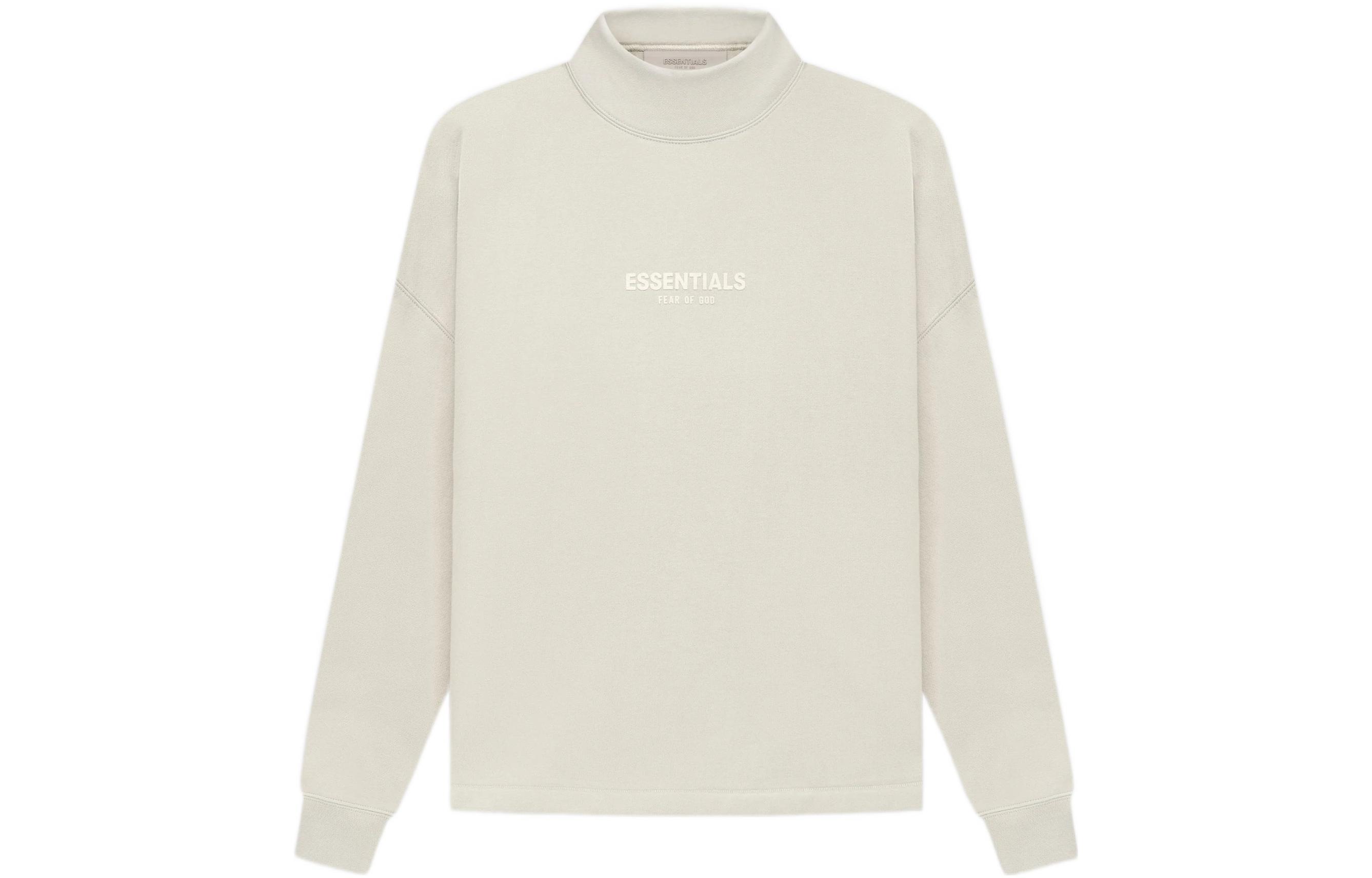 Fear of God Essentials SS22 Relaxed Mockneck Wheat Logo