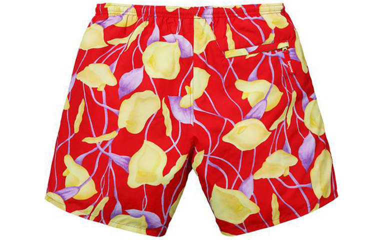 Шорты Supreme SS18 Nylon Water Short (красные) — фото 2