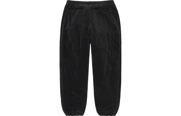 Спортивные штаны Supreme x Nike Velour Track Pant SS21 (черные) — фото 4