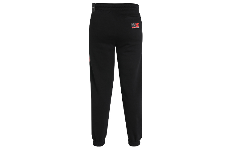 Jordan Air 23 Running Training Print Fleece Lined Foot Length Style Knitted Sweatpants Men’s Black